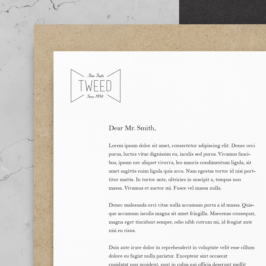 Tweed Letterhead (detail)